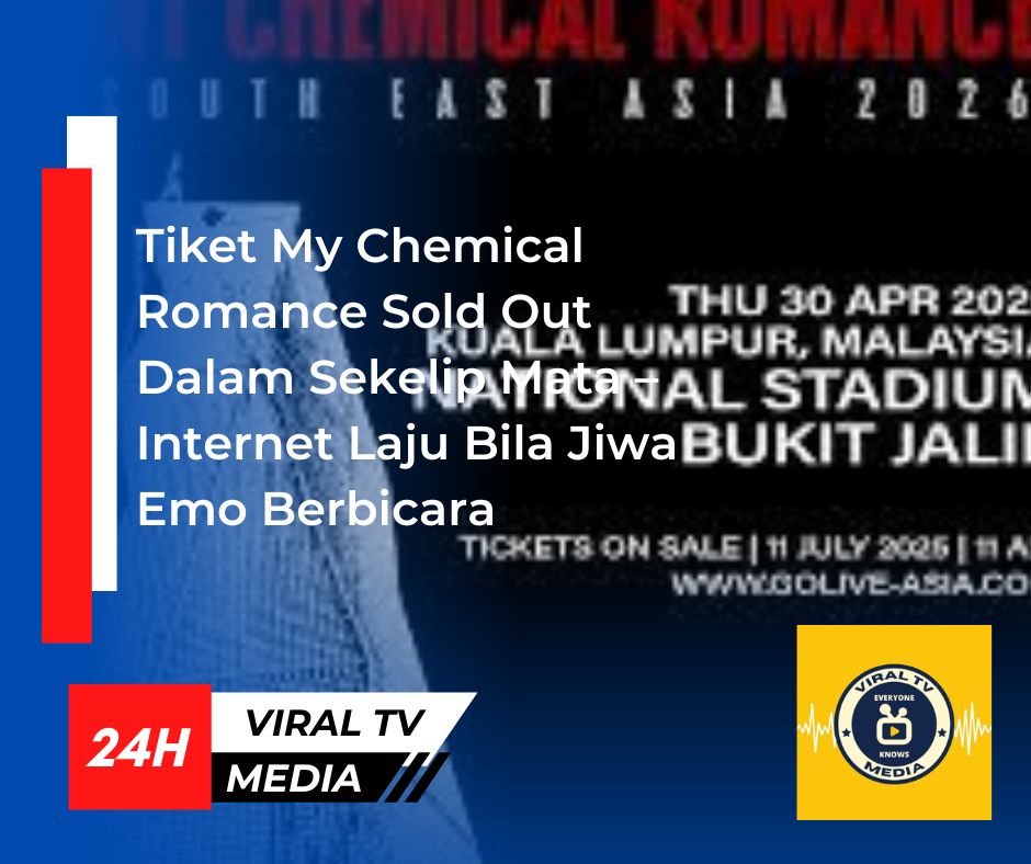 Tiket My Chemical Romance Sold Out Dalam Sekelip Mata – Internet Laju Bila Jiwa Emo Berbicara
